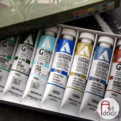 Bộ màu Acrylic Gouache Tuýp HOLBEIN Rebecca Green's Limited 12 màu 20ml (hộp giấy)