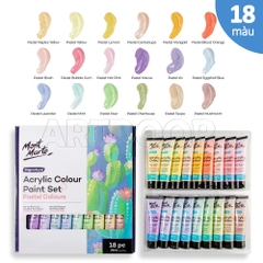 Bộ màu Acrylic MONT MARTE Nhũ/ Pastel/ Basic Tuýp 36ml (hộp giấy)