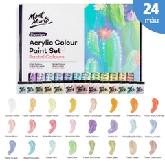 Bộ màu Acrylic MONT MARTE Nhũ/ Pastel/ Basic Tuýp 36ml (hộp giấy)