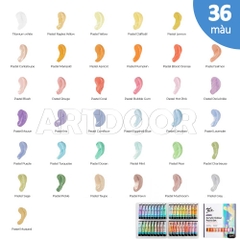Bộ màu Acrylic MONT MARTE Nhũ/ Pastel/ Basic Tuýp 36ml (hộp giấy)