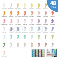 Bộ màu Acrylic MONT MARTE Nhũ/ Pastel/ Basic Tuýp 36ml (hộp giấy)