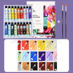 Bộ màu Nước MONT MARTE Signature Tuýp 12ml (tặng kèm cọ) - [xả kho]