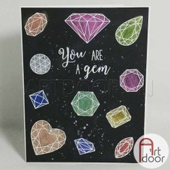 Bộ màu Nước Nén Nhũ KURETAKE Zig Pearlescent Mini (hộp giấy) - 12 Màu - [xả kho]