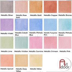 Bộ màu Nước Nhũ MONT MARTE Cake set 21 món (hộp thiếc)