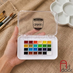Pocket màu Nước HOLBEIN Artist 12/ 24 màu dạng pan chiết 0.5~1ml (hộp nhựa)