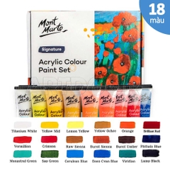 Bộ màu Acrylic MONT MARTE Nhũ/ Pastel/ Basic Tuýp 36ml (hộp giấy)