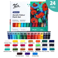 Bộ màu Acrylic MONT MARTE Nhũ/ Pastel/ Basic Tuýp 36ml (hộp giấy)