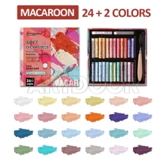 Bộ màu vẽ Sáp Dầu GIORGIONE Soft Oil Pastel mềm đắp nổi (hộp giấy)