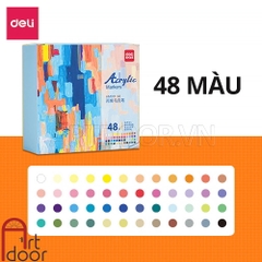 Bộ bút Acrylic DELI Marker kháng nước, bền màu (hộp giấy)