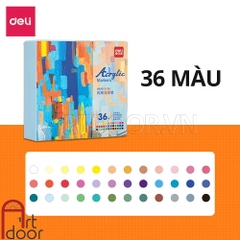 Bộ bút Acrylic DELI Marker kháng nước, bền màu (hộp giấy)