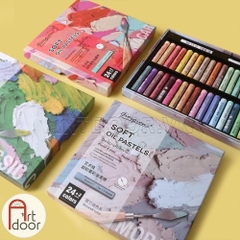 Bộ màu vẽ Sáp Dầu GIORGIONE Soft Oil Pastel mềm đắp nổi (hộp giấy)