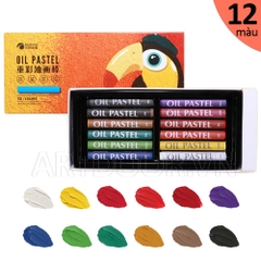 Bộ màu vẽ Sáp Dầu PAUL RUBENS Oil Pastel đắp nổi bìa Vẹt (hộp giấy) - [xả kho]