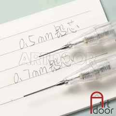Bút chì kim bấm DELI Thân Trắng (đầu 05/ 07) có đệm cầm êm tay