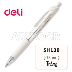 Bút chì kim bấm DELI Thân Trắng (đầu 05/ 07) có đệm cầm êm tay
