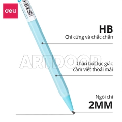 Bút chì kim bấm hoặc Ruột ngòi DELI lõi lớn (đầu 2mm)  - [xả kho]