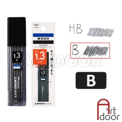 Bút chì kim bấm TOMBOW Work lõi lớn (đầu 1.3mm) dòng Mono bấm ra ngòi