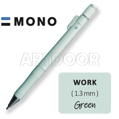 Bút chì kim bấm TOMBOW Work lõi lớn (đầu 1.3mm) dòng Mono bấm ra ngòi