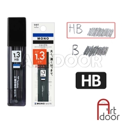 Bút chì kim bấm TOMBOW Work lõi lớn (đầu 1.3mm) dòng Mono bấm ra ngòi