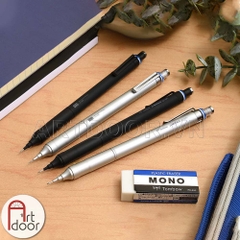 Bút chì kim bấm TOMBOW Fine Limited thân Thép (đầu 03/05mm) dòng Mono Graph bấm ra ngòi