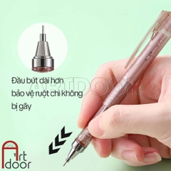 Bút chì kim bấm TOMBOW Glass trong suốt (đầu 05mm) dòng Mono Graph bấm, lắc đẩy ngòi