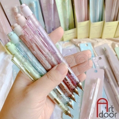 Bút chì kim bấm TOMBOW Glass trong suốt (đầu 05mm) dòng Mono Graph bấm, lắc đẩy ngòi