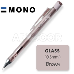 Bút chì kim bấm TOMBOW Glass trong suốt (đầu 05mm) dòng Mono Graph bấm, lắc đẩy ngòi