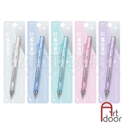 Bút chì kim bấm TOMBOW Shimmer Limited trong suốt ánh Nhũ (đầu 05mm) dòng Mono Graph bấm, lắc đẩy ngòi