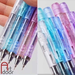 Bút chì kim bấm TOMBOW Shimmer Limited trong suốt ánh Nhũ (đầu 05mm) dòng Mono Graph bấm, lắc đẩy ngòi