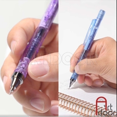 Bút chì kim bấm TOMBOW Shimmer Limited trong suốt ánh Nhũ (đầu 05mm) dòng Mono Graph bấm, lắc đẩy ngòi