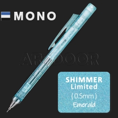 Bút chì kim bấm TOMBOW Shimmer Limited trong suốt ánh Nhũ (đầu 05mm) dòng Mono Graph bấm, lắc đẩy ngòi