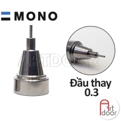 Bút chì kim bấm TOMBOW Basic bán chạy (đầu 03/05mm) dòng Mono Graph lắc đẩy ngòi