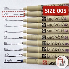 Bút line kháng nước Đen SAKURA Micron (cây lẻ)
