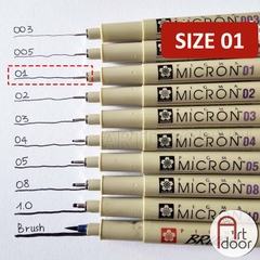 Bút line kháng nước Đen SAKURA Micron (cây lẻ)