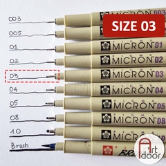 Bút line kháng nước Đen SAKURA Micron (cây lẻ)