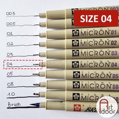 Bút line kháng nước Đen SAKURA Micron (cây lẻ)
