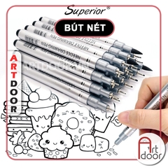 Bút line kháng nước Đen SUPERIOR (cây lẻ)