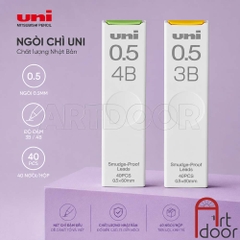 Ruột ngòi chì bấm UNI Nano Dia (chống gãy) / Smudge-Proof (chống lem) - nhiều size