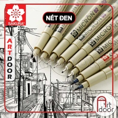 Bút line kháng nước Đen SAKURA Micron (cây lẻ)