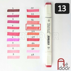 Bút marker TOUCHLIIT 6 (số 0~120) diễn họa kiến trúc, đô thị, đồ án nội thất