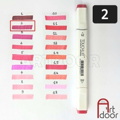 Bút marker TOUCHLIIT 6 (số 0~120) diễn họa kiến trúc, đô thị, đồ án nội thất