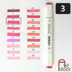 Bút marker TOUCHLIIT 6 (số 0~120) diễn họa kiến trúc, đô thị, đồ án nội thất