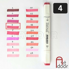 Bút marker TOUCHLIIT 6 (số 0~120) diễn họa kiến trúc, đô thị, đồ án nội thất