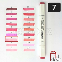 Bút marker TOUCHLIIT 6 (số 0~120) diễn họa kiến trúc, đô thị, đồ án nội thất