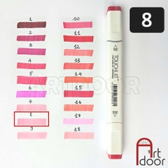 Bút marker TOUCHLIIT 6 (số 0~120) diễn họa kiến trúc, đô thị, đồ án nội thất