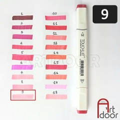 Bút marker TOUCHLIIT 6 (số 0~120) diễn họa kiến trúc, đô thị, đồ án nội thất