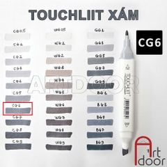 Bút marker TOUCHLIIT 6 (tông Xám) diễn họa kiến trúc, đô thị, đồ án nội thất