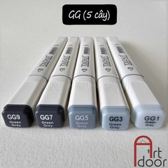 Bút marker TOUCHLIIT 6 (tông Xám) diễn họa kiến trúc, đô thị, đồ án nội thất