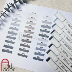 Bút marker TOUCHLIIT 6 (tông Xám) diễn họa kiến trúc, đô thị, đồ án nội thất