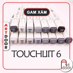 Bút marker TOUCHLIIT 6 (tông Xám) diễn họa kiến trúc, đô thị, đồ án nội thất