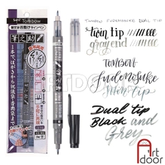 Bút màu viết thư pháp TOMBOW Fudenosuke (cây lẻ) - [xả kho]